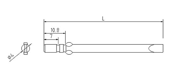 φ4一字起子头