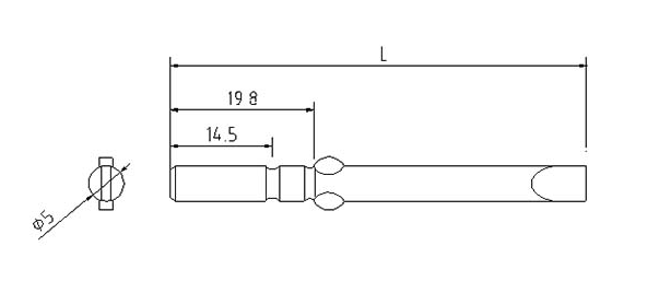 φ5一字起子头