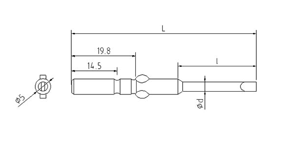 φ5一字起子头带变径