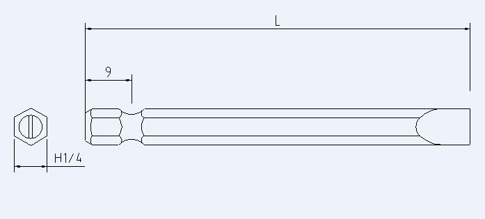 SH6.35一字起子头