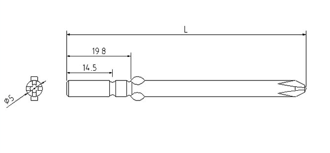 φ5十字起子头
