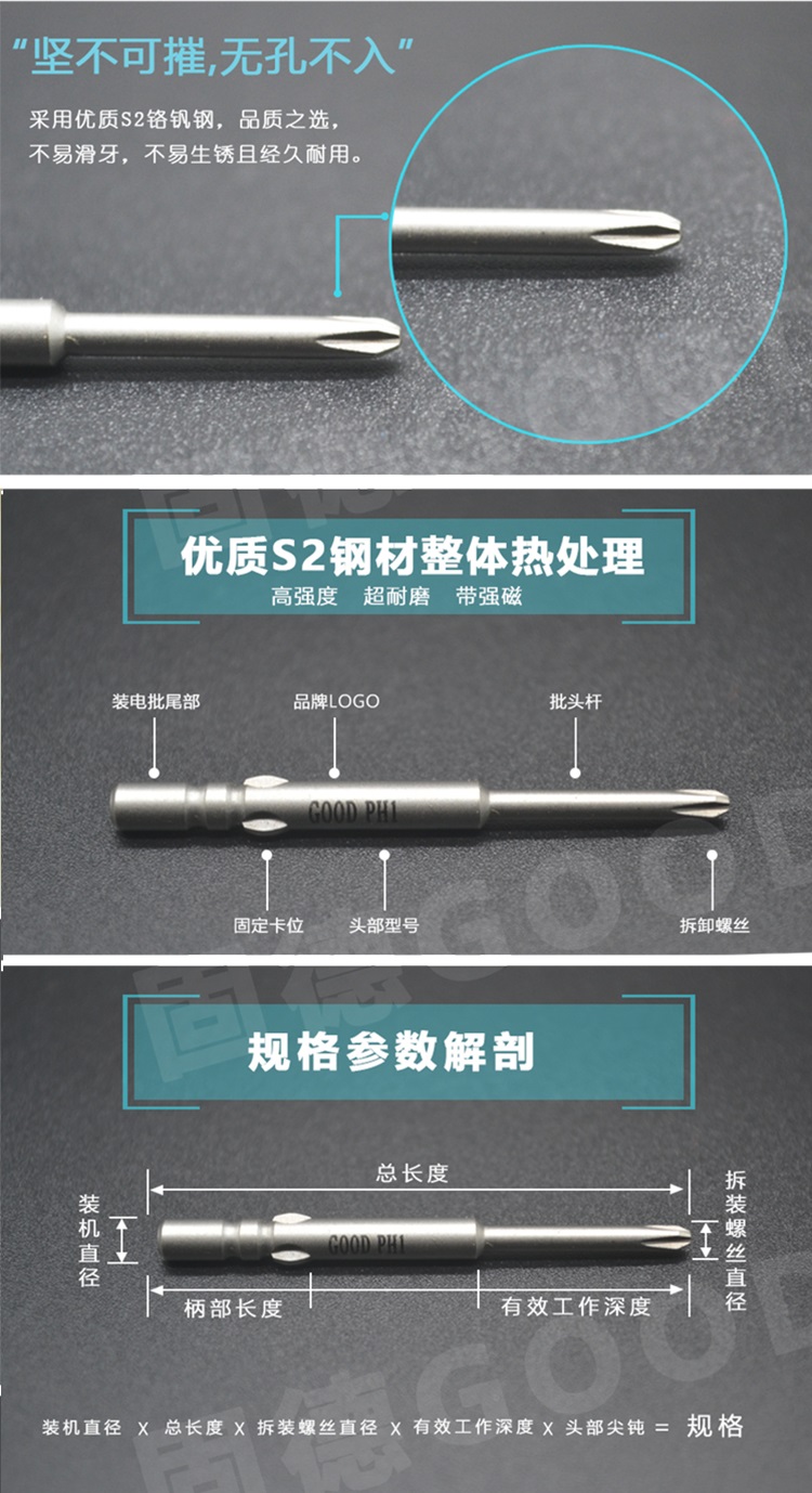 电批头规格